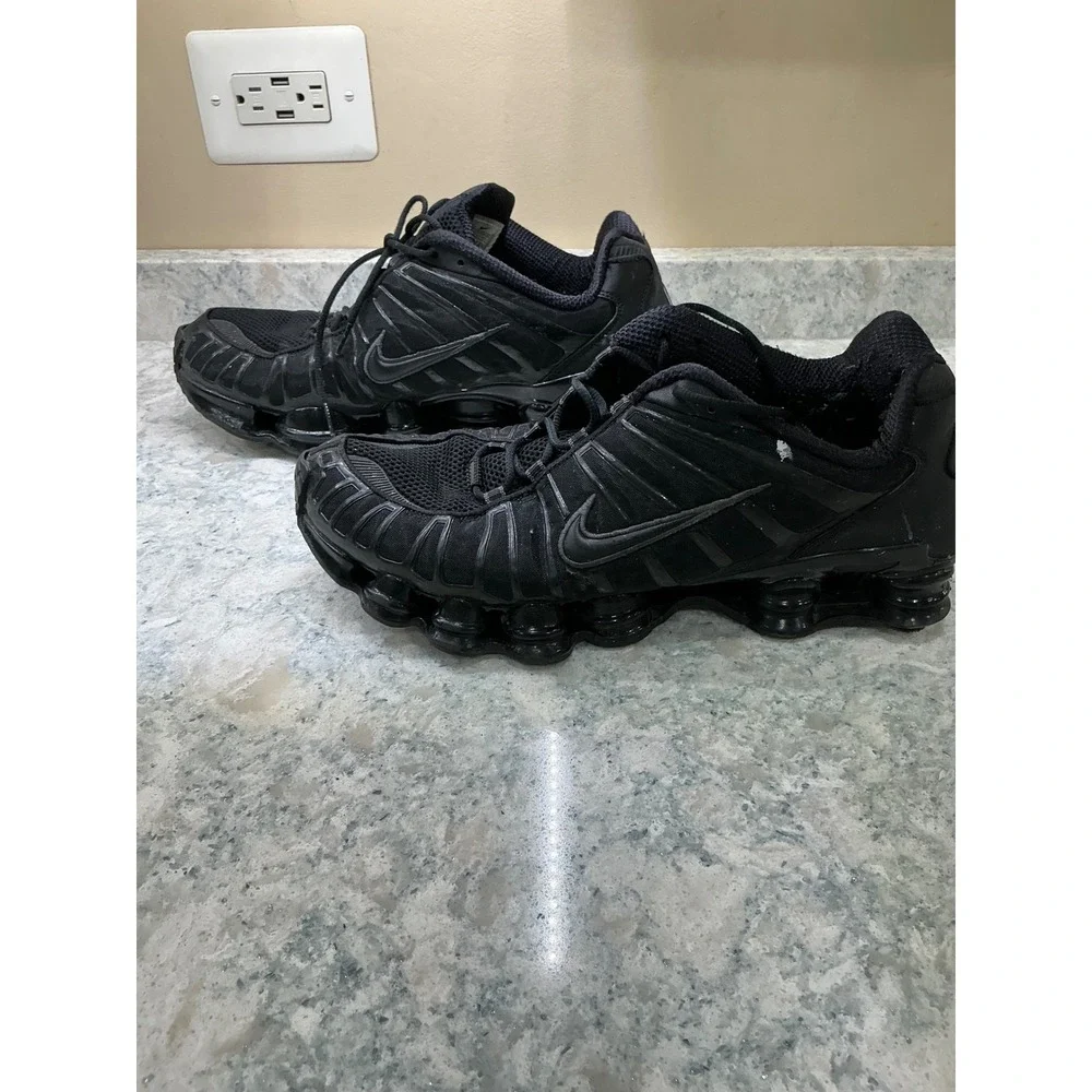 Nike Sneakers Shox TL 13 Black Triple Black AV3595-002 TPU Cage Low Top